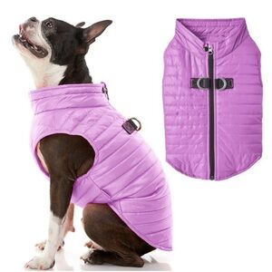 NWOT- Gooby Puffer Dog Vest, Fuchsia Small: 15in chest